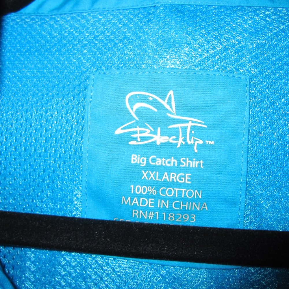 Black Tip Big Catch Vented Short Sleeve XXL, NWT - Picture 4 of 5